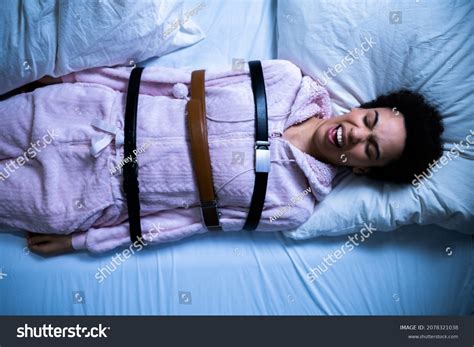 African Woman Sleep Paralysis Sleepwalking Stock Photo 2078321038 ...