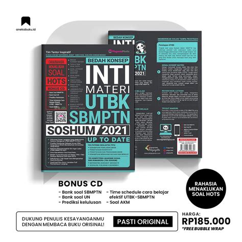 Jual Buku Utbk Sbmptn Bedah Konsep Inti Materi Utbk Sbmptn Soshum