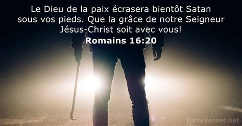 Romains 16 20 Verset De La Bible DailyVerses Net