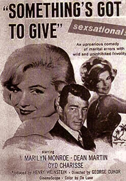 Print Ad For The Never Completed Film Somethings Got To Give 1962