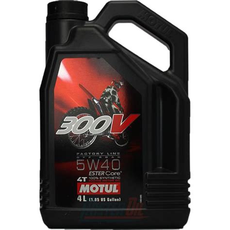 HUILE MOTEUR 4T MOTUL 300V FACTORY LINE OFF ROAD 5W40 4L