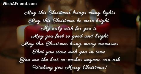 Christmas messages for Coworkers