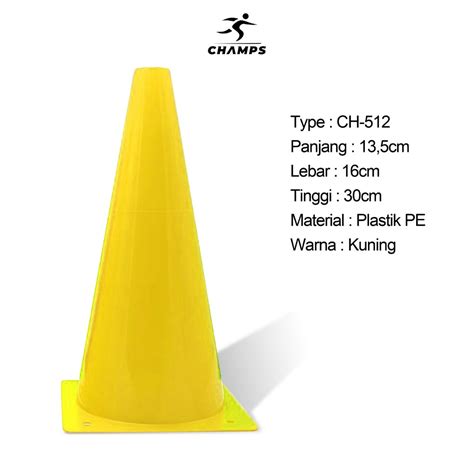 Jual Champs Marker Bucket Cone Kerucut Cm Latihan Olahraga Futsal