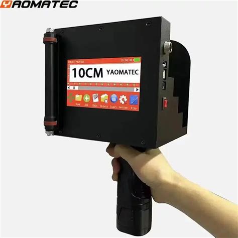 Yaomatec 10cm Smart Automatic Portable Handheld Inkjet Printer Price Expiry Date Barcode Inkjet