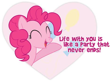 Mlp Pinkie Pies Valentines Day Message Hello Heart Illustrator Cs5