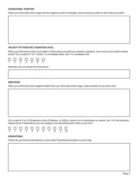 Emdr Window Of Tolerance Worksheet Editable Fillable Printable Pdf