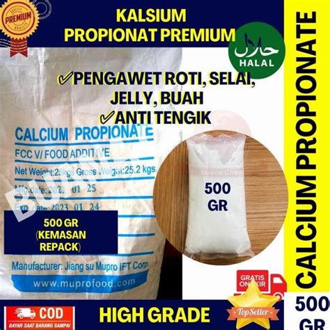 Calcium Propionate Gram Pengawet Roti Anti Tengik Lazada