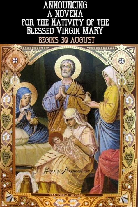 Announcing A Novena For The Nativity Of The Blessed Virgin Mary