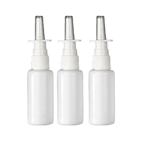 5pcs Set 10ml Empty Plastic Nasal Pump Spray Bottle Mist Nose