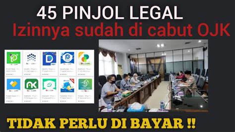 Yes45 PINJOL LEGAL Ini Sudah Di Cabut OJK Sudah ILEGAL Tidak