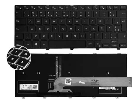 Teclado Dell Inspiron 14 3000 5447 5442 5445 7447 Iluminado Frete grátis