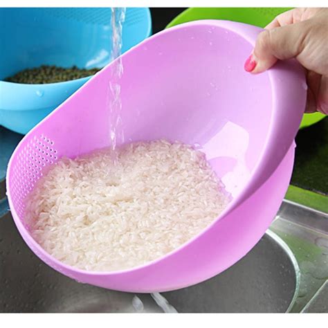 Kawachi Kitchen Wash Rice Thick Sieve Pot Plastic Drain Vege At Rs 117