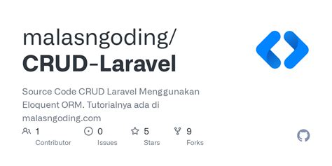 GitHub Malasngoding CRUD Laravel Source Code CRUD Laravel