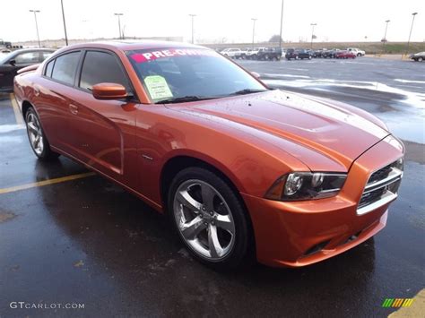 Toxic Orange Pearl 2011 Dodge Charger R T Plus Exterior Photo 78696457