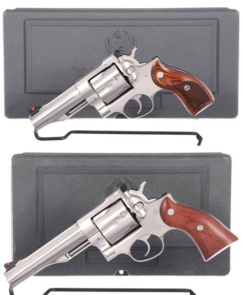 Two Ruger Redhawk Double Action Revolvers With Cases Rock Island Auction