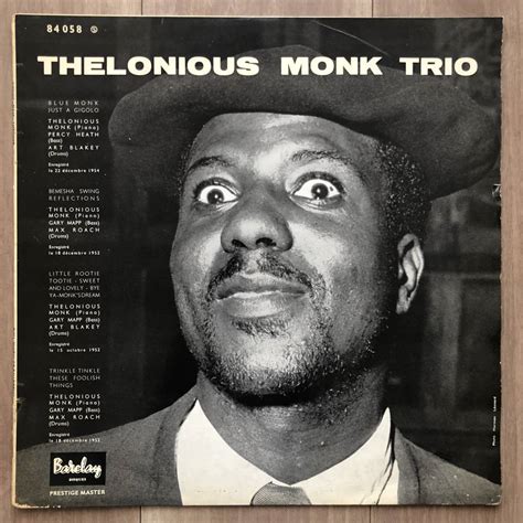 Yahoo オークション THELONIOUS MONK TRIO 仏 BARCLAY 手書きRVG