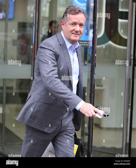 Piers Morgan Outside Itv Studios Featuring Piers Morgan Where London