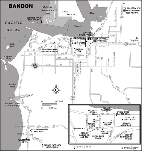 Where Is Bandon Oregon Map United States Map