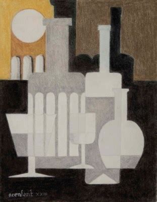 Amédée Ozenfant Nature morte puriste aux deux verres 1923 MutualArt