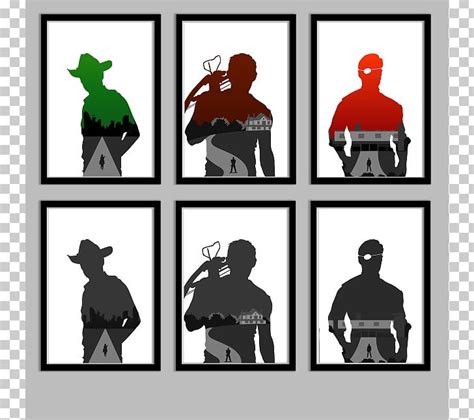 Daryl Dixon Rick Grimes Michonne The Governor Silhouette PNG, Clipart ...