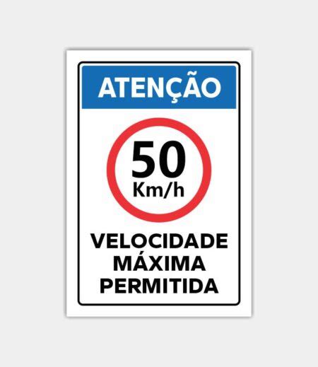 Condom Nio Velocidade M Xima Permitida Km Placa Pronta