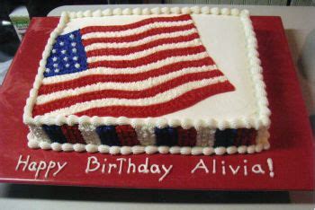 Flag Birthday Cake - A Patriotic Birthday Cake