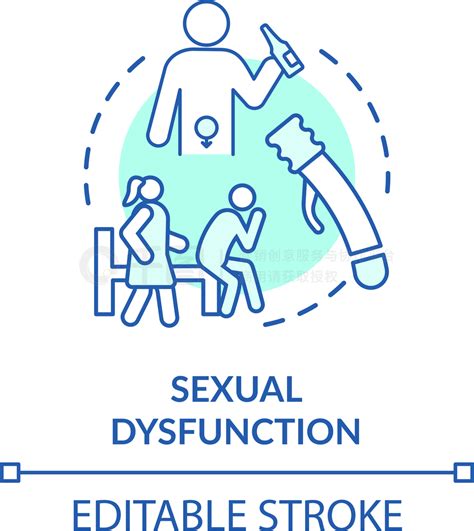 性功能障碍概念图标男性健康问题，医疗问题性欲减退，勃起功能障碍的想法细线图矢量孤立的轮廓rgb彩色绘图可编辑的笔划性功能障碍概念图标模板免费下载 Eps格式 1337像素 编号38689917 千图网