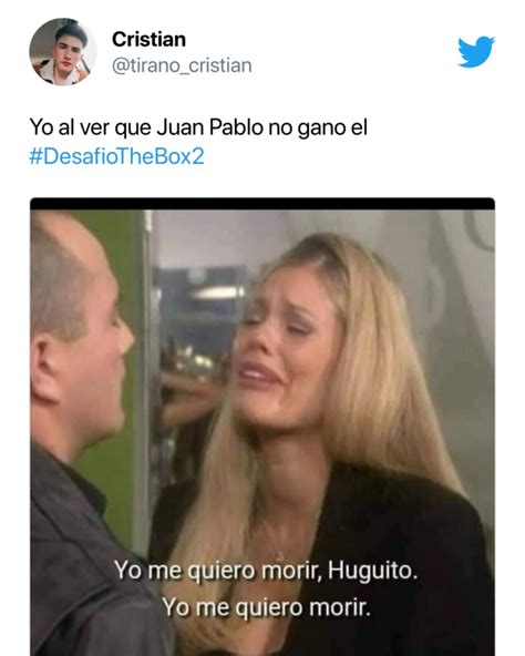 Los Memes Tras La Derrota De Juan Pablo En La Final Del Desafío The Box “perdió Colombia” Infobae