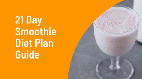 21-Day Smoothie Diet Plan PDF Free Download - Sinfras