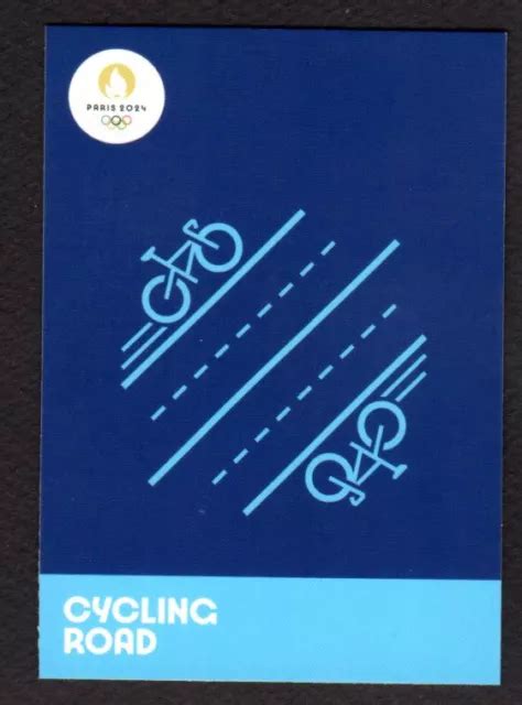 Carte Panini Jeux Olympiques Paris Pictogram Cycling Road