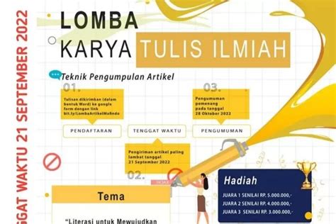 Mafindo Adakan Lomba Menulis Karya Tulis Ilmiah Berhadiah Jutaan Rupiah