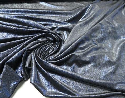 Stretch Velvet Knit Fabric Metallic Sheen Promenade Fine Fabrics