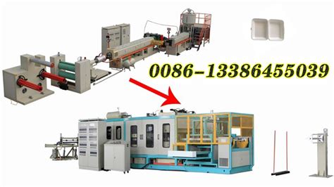 Ps Fast Food Box Machine Ps Foam Sheet Extruding Line Psp Foam Sheet