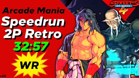 Streets Of Rage Speedrun Arcade Mania P Retro World Record Shiva