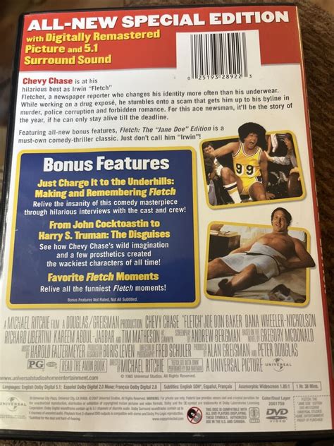 Fletch The Jane Doe Edition Dvd Chevy Chase 25193289223 Ebay