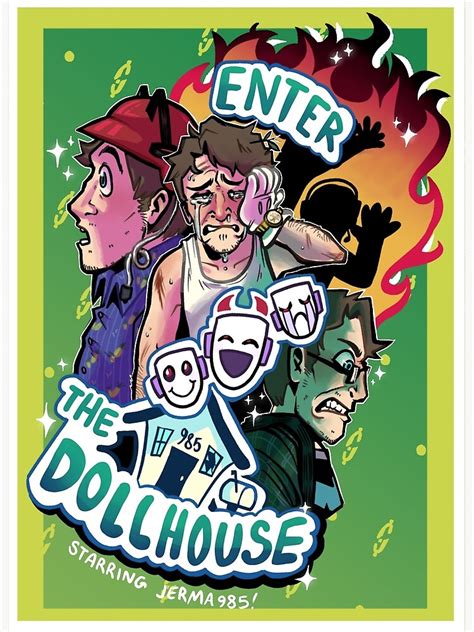 Jerma The Dollhouse Poster For Sale By Dorishodkiewicz Redbubble