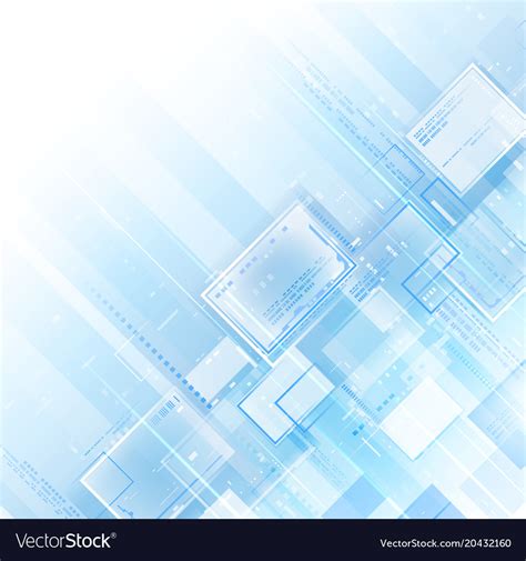 Blue light tech background Royalty Free Vector Image