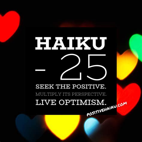 haiku – 25 – Positive Haiku