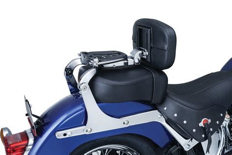 Kuryakyn Multi Purpose Driver And Passenger Backrest In Chrome Finish