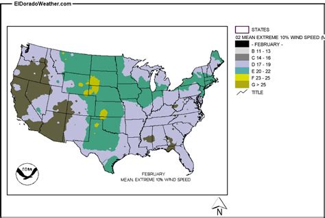 United States Yearly Annual And Monthly Mean Extreme 10 Wind Speed