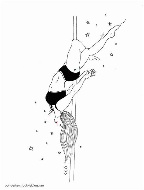 Pole Dancer Illustration On Behance