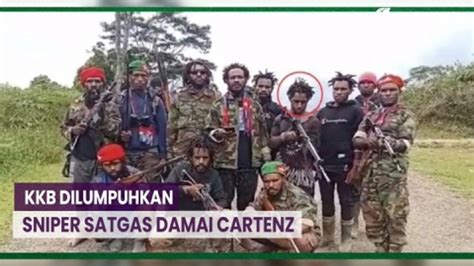 Sniper Satgas Damai Cartenz Lumpuhkan 1 Anggota KKB Saat Tembak Pesawat