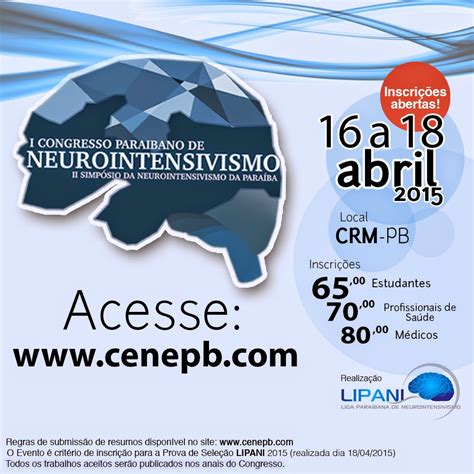 Liga Paraibana De Neurointensivismo I CONGRESSO PARAIBANO DE