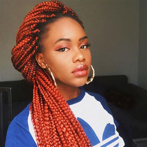 A Guide To Copper Braids On Dark Skin The Fshn