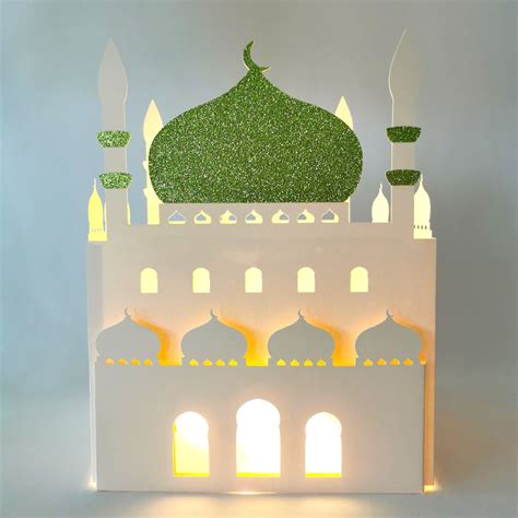 XL Moschee Zum Basteln Mit 3D Effekt Farbauswahl Etsy De