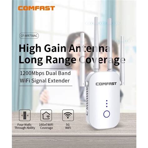 Comfast Cf Wr Ac Mbps Dual Band Wifi Repeater Wifi