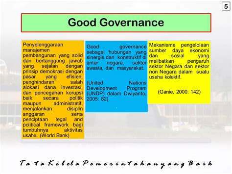 Tata Kelola Pemerintah Yang Baik Ppt
