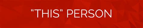 Are You a "This" Person? - Billy Burns