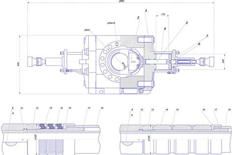 Engineering Drawing Of Industrial Equipment Blueprint Engineering