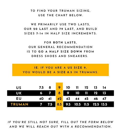 Sizing – Truman Boot Co.